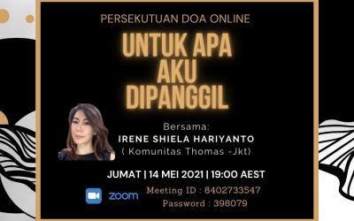 PDKK-HKY Sydney: Pelayananan Online Hari Jumat, 14 Mei 2021