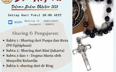 CIC Kensington: Doa Rosario Bersama dan Renungan pada hari Sabtu, 16 Oktober 2021