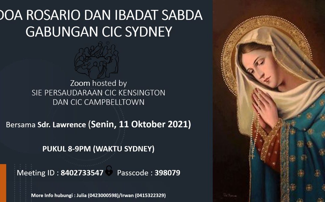 Doa Rosario dan Ibadat Sabda Gabungan CIC Sydney