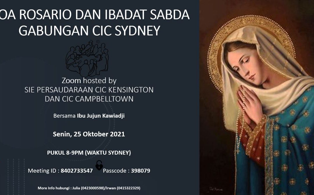 Doa Rosario dan Ibadat Sabda Gabungan CIC Sydney