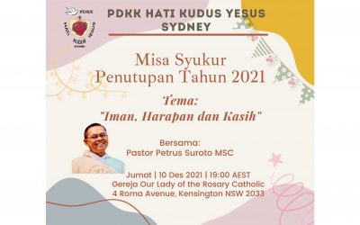 PDKK-HKY Sydney: Misa syukur penutupan tahun 2021