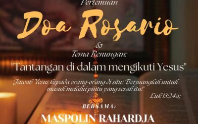 SIE persaudaraan CIC Kensington: Doa rosario online dan renungan